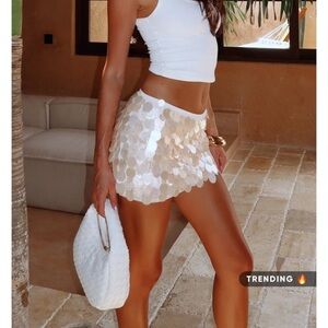 Forgiven Aura Shell Mini Skirt